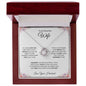 TO MY BEAUTIFUL WIFE|BEST THING LOVE KNOT NECKLACE