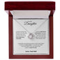 TO MY DAUGHTER FROM DAD|MOST BEAUTIFUL CHAPTER LOVE KNOT NECKLACE