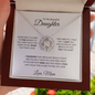 TO MY BEAUTIFUL DAUGHTER|LAST BREATH LOVE KNOT NECKLACE