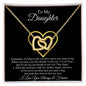 TO MY DAUGHTER|LAST BREATH|INTERLOCKING HEARTS NECKLACE