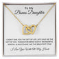 TO MY BONUS DAUGHTER|INTERLOCKING HEARTS NECKLACE