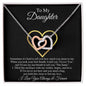 TO MY DAUGHTER|LAST BREATH|INTERLOCKING HEARTS NECKLACE