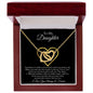 TO MY DAUGHTER|LAST BREATH|INTERLOCKING HEARTS NECKLACE
