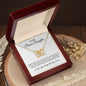 TO MY BONUS DAUGHTER|INTERLOCKING HEARTS NECKLACE