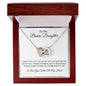 TO MY BONUS DAUGHTER|INTERLOCKING HEARTS NECKLACE