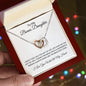 TO MY BONUS DAUGHTER|INTERLOCKING HEARTS NECKLACE