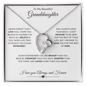 To My Beautiful Granddaughter|Forever Love Necklace