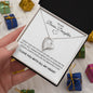 TO MY BONUS DAUGHTER FOREVER LOVE NECKLACE|I LOVE YOU WITH ALL MY HEART