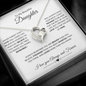 TO MY BEAUTIFUL DAUGHTER FOREVER LOVE NECKLACE