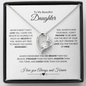TO MY BEAUTIFUL DAUGHTER FOREVER LOVE NECKLACE