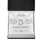 TO MY BEAUTIFUL DAUGHTER FOREVER LOVE NECKLACE