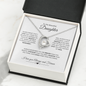 TO MY BEAUTIFUL DAUGHTER FOREVER LOVE NECKLACE