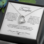TO MY BEAUTIFUL DAUGHTER FOREVER LOVE NECKLACE