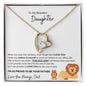 TO MY BEAUTIFUL DAUGHTER FOREVER LOVE NECKLACE FROM DAD|I WILL ALWAYS HAVE YOUR BACK