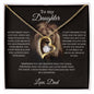 TO MY DAUGHTER|LION|FOREVER LOVE NECKLACE
