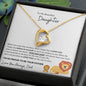 TO MY BEAUTIFUL DAUGHTER FROM DAD FOREVER LOVE NECKLACE|THIS OLD LION WILL ALWAYS HAVE YOUR BACK