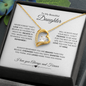 TO MY BEAUTIFUL DAUGHTER FOREVER LOVE NECKLACE