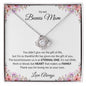 TO MY BONUS MOM LOVE KNOT NECKLACE (CHOOSE YOUR OWN DESIGN)