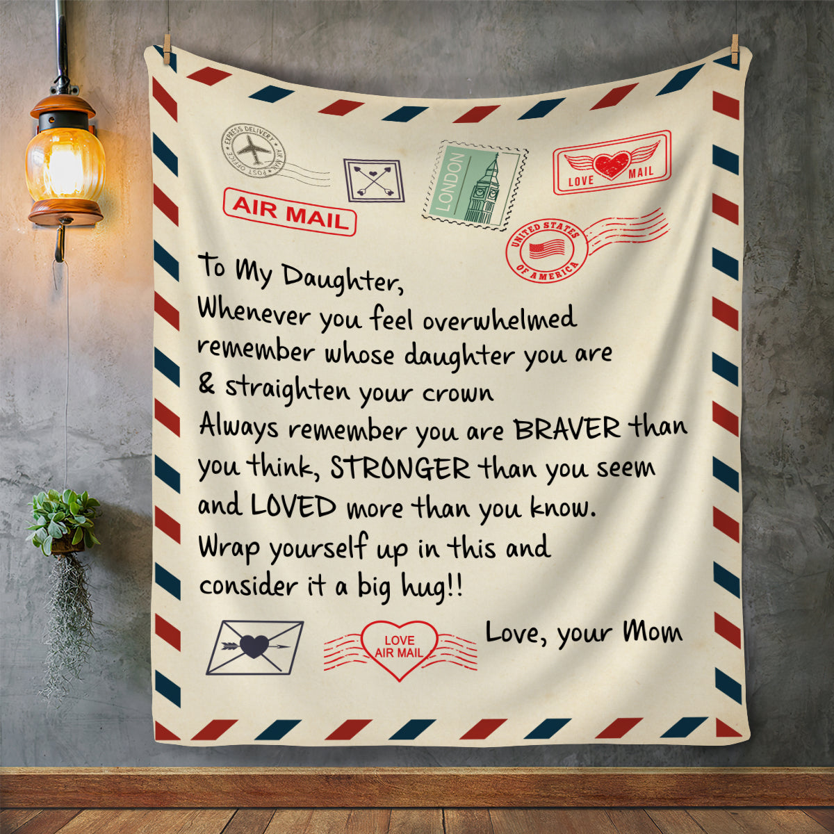 To my discount daughter airmail blanket