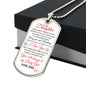 [ALMOST SOLD OUT]TO MY DAUGHTER DOG TAG NECKLACE FROM DAD|I WOULD USE MY LAST BREATH TO TELL YOU I LOVE YOU