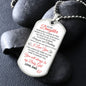 [ALMOST SOLD OUT]TO MY DAUGHTER DOG TAG NECKLACE FROM DAD|I WOULD USE MY LAST BREATH TO TELL YOU I LOVE YOU