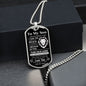 TO MY SON OLD LION|DOG TAG NECKLACE