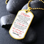 [ALMOST SOLD OUT]TO MY DAUGHTER DOG TAG NECKLACE FROM DAD|I WOULD USE MY LAST BREATH TO TELL YOU I LOVE YOU