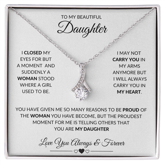 TO MY BEAUTIFUL DAUGHTER|ALLURING BEAUTY NECKLACE