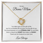 TO MY MOM LOVE KNOT NECKLACE|LOVE ALWAYS