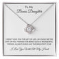 TO MY BONUS DAUGHTER|LOVE KNOT NECKLACE