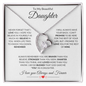 TO MY BEAUTIFUL DAUGHTER|FOREVER LOVE NECKLACE