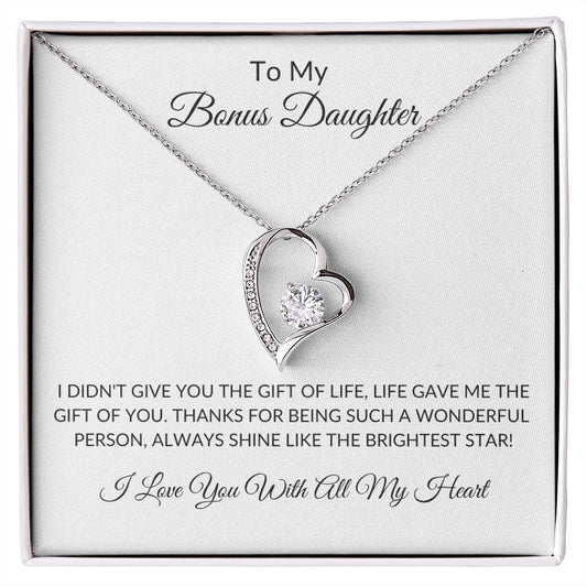 TO MY BONUS DAUGHTER|FOREVER LOVE NECKLACE